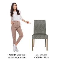 Kit 4 Cadeiras De Jantar 4255 Rustic/silver Madesa Rustic/silver - 8