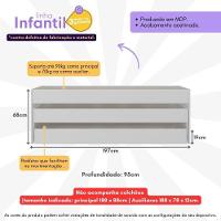 Tricama Para Colchão 88x188cm Marshmallow Multimóveis Bb0739 Branco Branco - 6