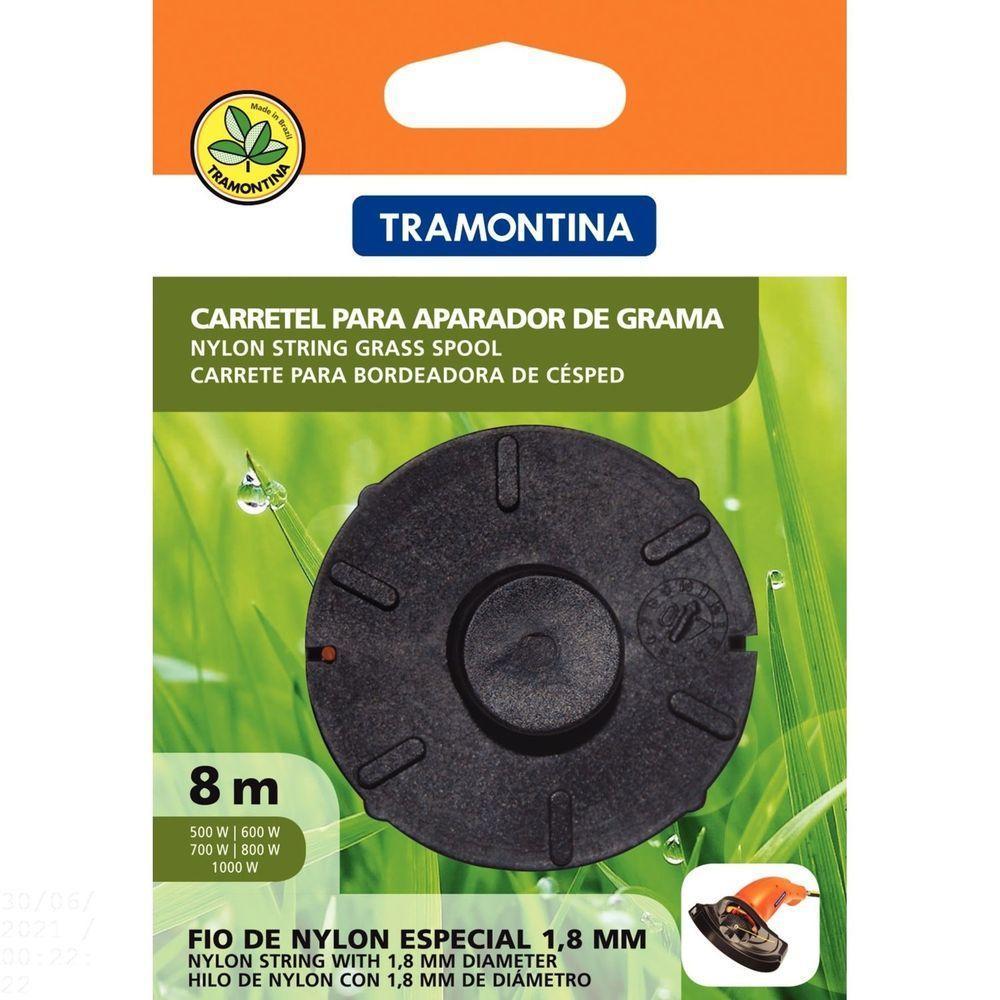 Carretel 1 Fio De Nylon 1,8 Mm Tramontina Para Aparador De Grama Com 8 M De Comprimento Tramontina - 1