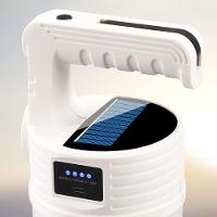 Luminaria Solar Lanterna 2 Em 1 Duplo Fonte De Luz Portatil