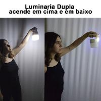 Luminaria Solar Lanterna 2 Em 1 Duplo Fonte De Luz Portatil - 9