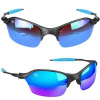 Oculos Sol Proteção Uv Masculino Metal Praia Lupa + Case Casual Presente Original Aste Metal - 1