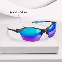 Oculos Sol Proteção Uv Masculino Metal Praia Lupa + Case Casual Presente Original Aste Metal - 6
