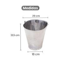 Balde Ordenha Tirar Leite 5 Litros Aço Inox Graduado Durável - Gudim - 6