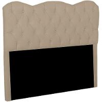 Cabeceira Casal Estofada Para Cama Box Verona Veludo Bege Escuro - 8