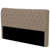 Cabeceira Casal Queen Estofada Para Cama Box Glass Veludo Capuccino - 3