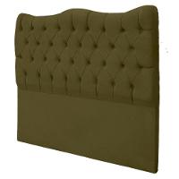 Cabeceira Casal Para Cama Box Estofada Dunas Veludo Cor Chocolate - 5