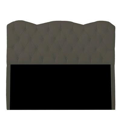 Cabeceira Casal Queen Estofada Para Cama Box Verona Veludo Cor Tabaco