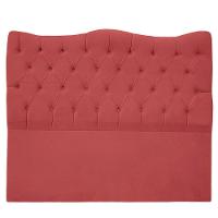 Cabeceira Casal Queen Para Cama Box Estofada Dunas Veludo Cor Rose - 1