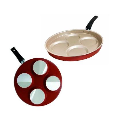 Frigideira Antiaderente Para Grelhar Frango Bife Peixe Bifeteira Grill 4 Em 1 Com Tampa - Cereja