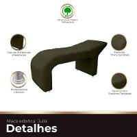 Maca Estofada Julia Para Estetica Facial Sombrancelha E Cilios Suede Cor Chocolate - 2