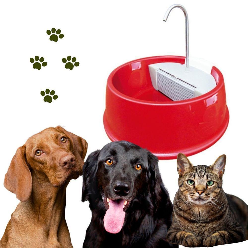 Fonte Bebedouro Gatos Cães Automático Joy Furacão Pet Bivolt - Vermelha - 2