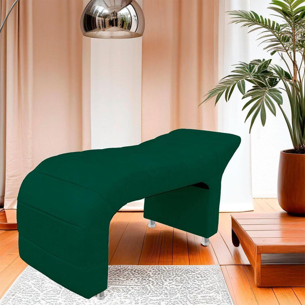 Maca Estofada Julia Para Estetica Facial Sombrancelha E Cilios Suede Cor Verde Esmeralda - 5