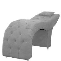 Maca Estofada Capitone Julia Para Estetica Facial Sombrancelha E Cilios Suede Cinza - 5