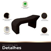 Maca Estofada Julia Para Estetica Facial Sombrancelha E Cilios Suede Cor Marrom - 2