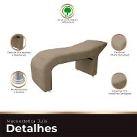 Maca Estofada Julia Para Estetica Facial Sombrancelha E Cilios Suede Cor Bege Médio - 2