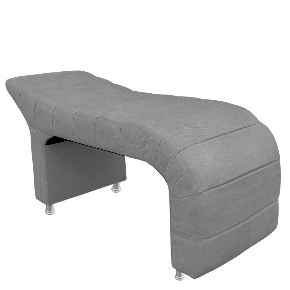 Maca Estofada Julia Para Estetica Facial Sombrancelha E Cilios Suede Cinza - 1