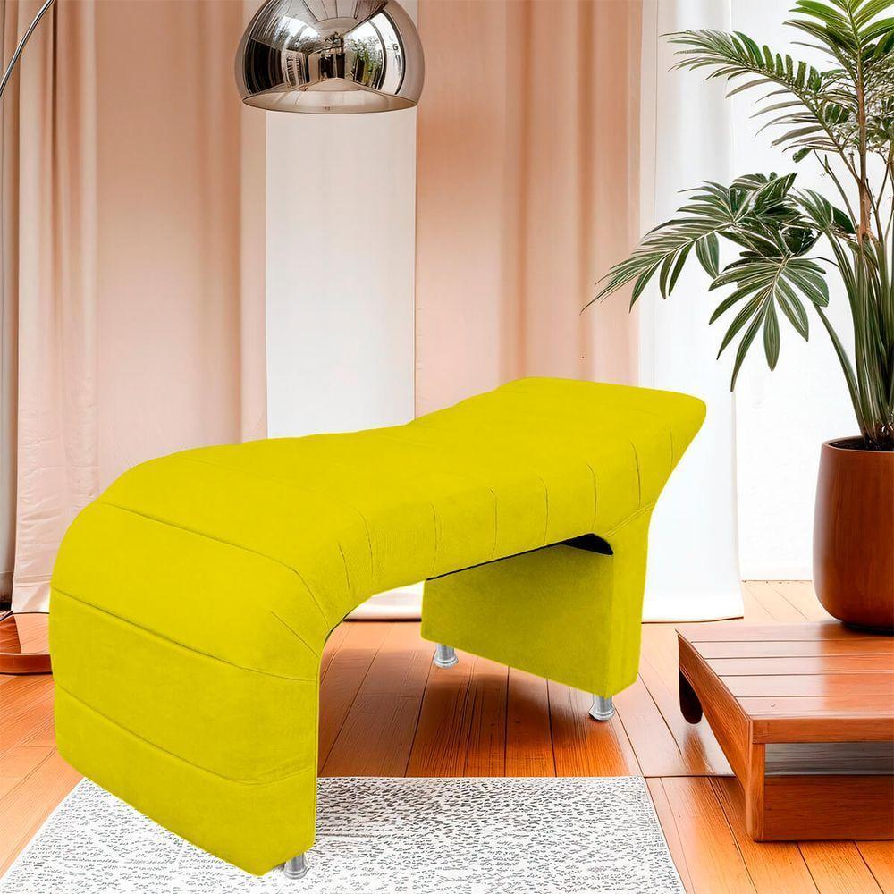 Maca Estofada Julia Para Estetica Facial Sombrancelha E Cilios Suede Cor Amarelo - 7