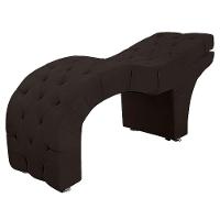 Maca Estofada Capitone Reclinável Julia Para Estetica Facial Sombrancelha E Cílios Suede Cor Marrom - 7