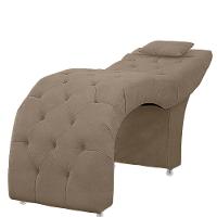 Maca Estofada Capitone Julia Para Estetica Facial Sombrancelha E Cilios Suede Capuccino - 5