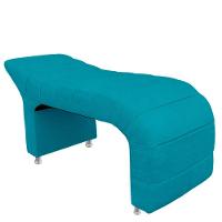 Maca Estofada Julia Para Estetica Facial Sombrancelha E Cilios Suede Cor Azul Claro - 6