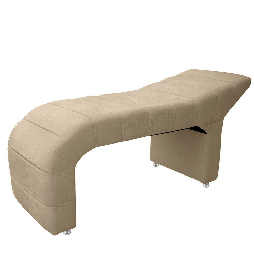 Maca Estofada Julia Para Estetica Facial Sombrancelha E Cilios Suede Cor Bege - 1