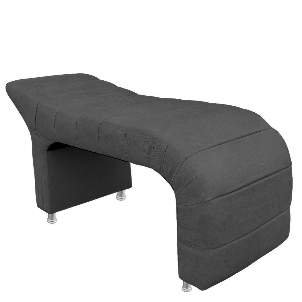 Maca Estofada Julia Para Estetica Facial Sombrancelha E Cilios Suede Cor Cinza Chumbo - 6