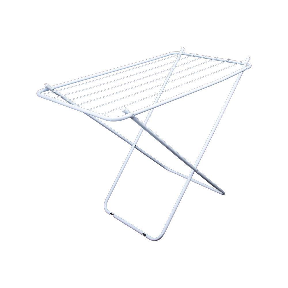 Varal De Chão Sem Abas Retrátil Dobrável Reforçado Branco 80 Cm - Gudim - 2