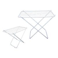 Varal De Chão Sem Abas Retrátil Dobrável Reforçado Branco 80 Cm - Gudim - 1