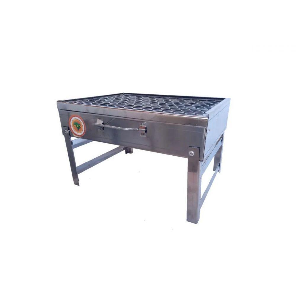 Churrasqueira Malinha Portátil Inox com Grelha Galvanizada - 2