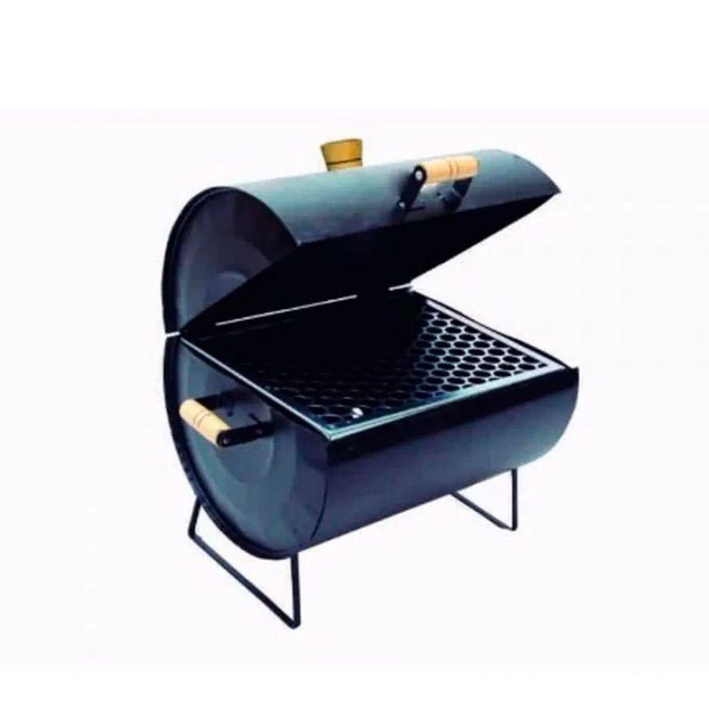 Churrasqueira Mini Tambor a Bafo c/ Grelha e Saída de Fumaça - 1