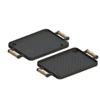 Bifeteira Chapa Dupla Face Em Ferro Fundido 23x28 Cm - 1