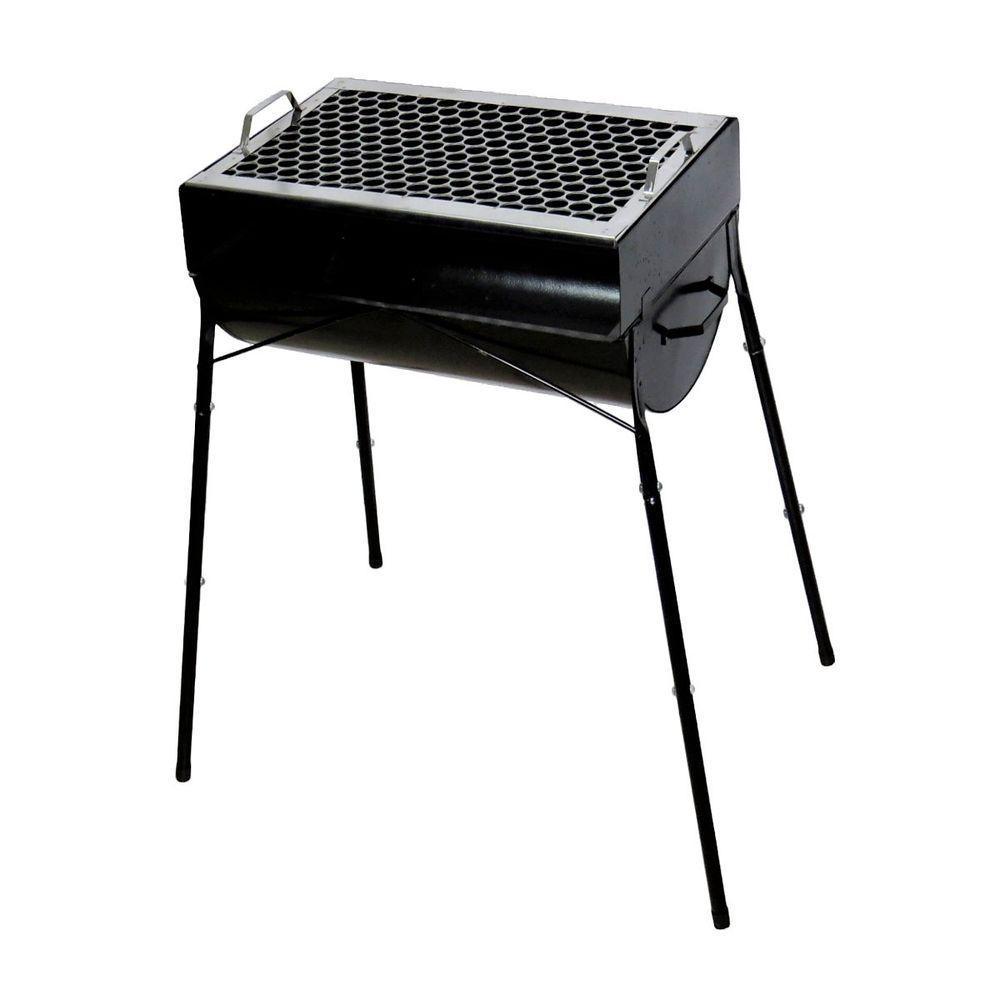 Churrasqueira Praia Campo Em Aço Pé E Grelha Fe 75x44x30cm - 2