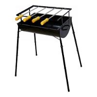 Churrasqueira Praia Campo Com Pé Aço 4 Espeto Ab 75x44x30cm - 2