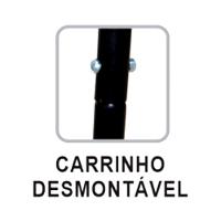 Churrasqueira Praia Campo Com Pé Aço 3 Espeto Fe 75x36x30cm - 1