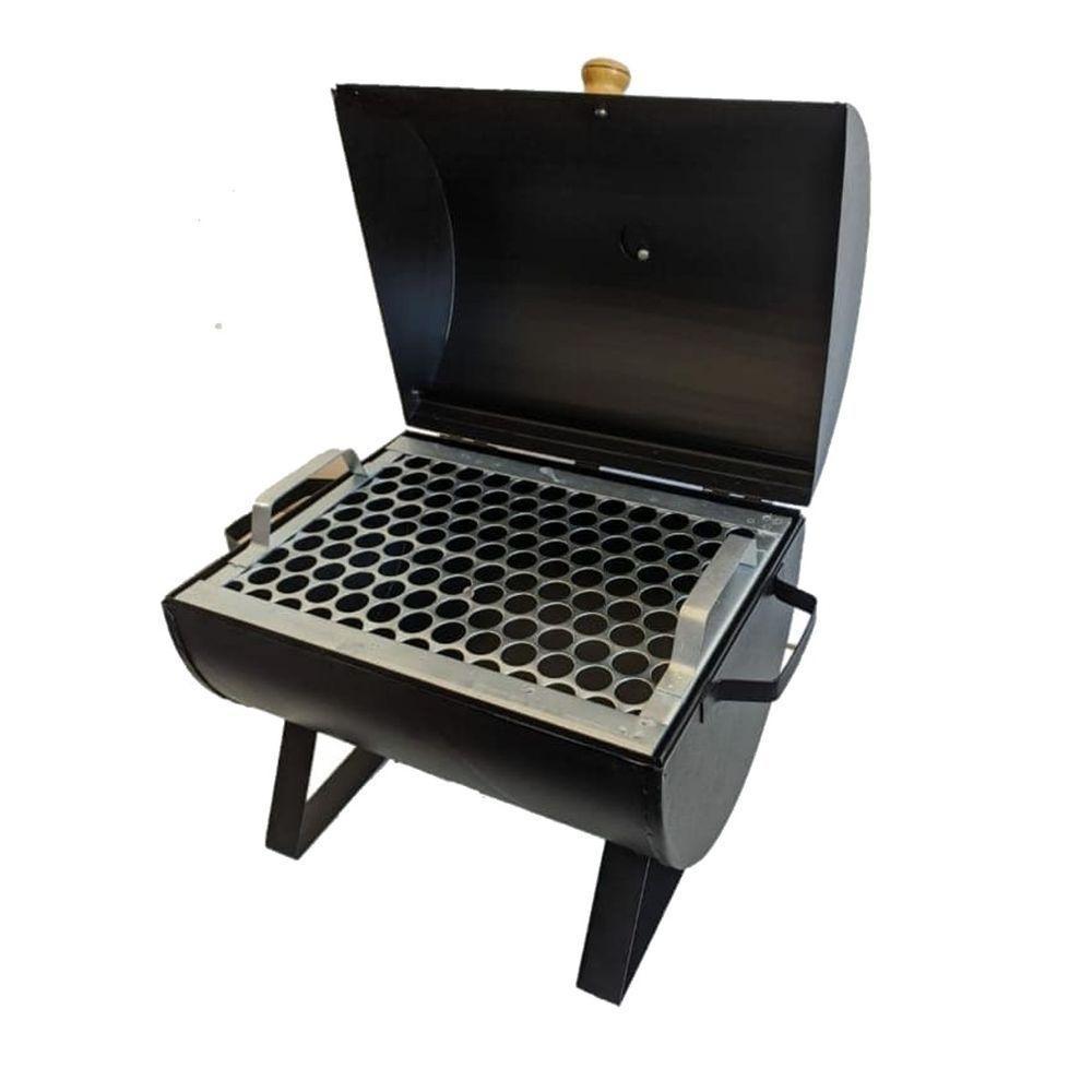 Churrasqueira A Bafo Em Chapa Com Grelha 40X33X30Cm - 1