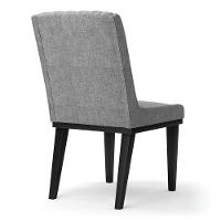 Cadeira Sala De Jantar Base Madeira Preto Kit 10 Sofia Linho Grafite A26 D03 - D'rossi - 2