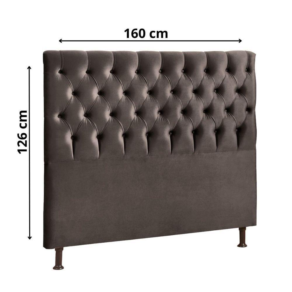 Cabeceira Cristal Js Móveis Chocolate - 2