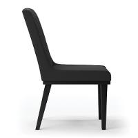 Cadeira Sala De Jantar Base Madeira Preto Kit 10 Sofia Sintético D03 - D'rossi Cor Preto