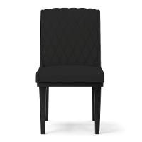 Cadeira Sala De Jantar Base Madeira Preto Kit 10 Sofia Veludo Preto D03 - D'rossi - 3
