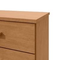 Mesa De Cabeceira 3 Gavetas Baiao - Lopas Amendoa Clean