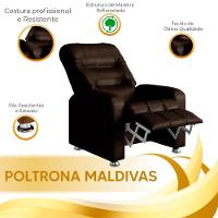 Poltrona Do Papai Maldivas Corano Marrom Shop Das Cabeceiras Marrom - 3