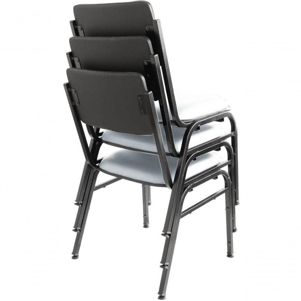 Kit Com 3 Cadeiras Para Auditórios Linha Hotel Smart Branco - 3