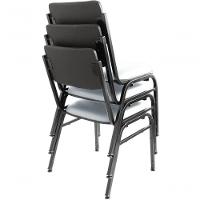 Kit Com 3 Cadeiras Para Auditórios Linha Hotel Smart Branco - 3