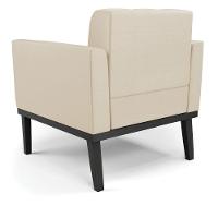 Poltrona Base De Madeira Fixa Preto Elisa Corino D03 - D'rossi Cor Bege