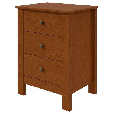 Mesa De Cabeceira 3 Gavetas Maggiore Frassino