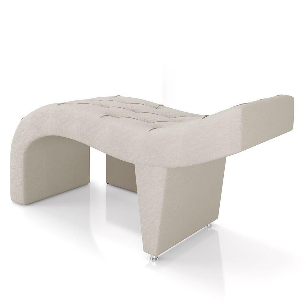 Maca De Estética Para Massagem Cílios Fixa Lash Estofada Com Escada Pu Bege G83 - 2