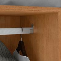 Guarda-roupas Casal Bertha 6 Portas 6 Gavetas Sem Espelho Com Pés Amendoa Clean - 5