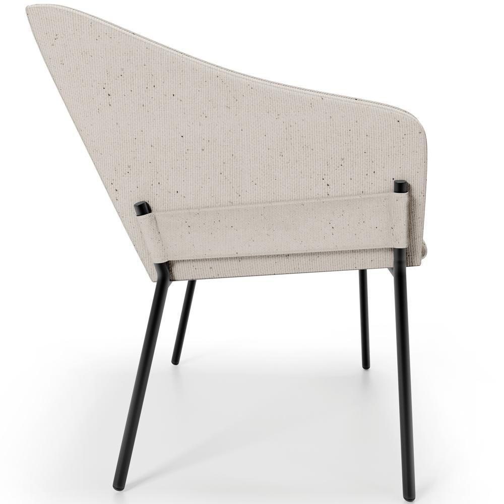 Kit 2 Cadeiras Para Sala De Jantar Estar Living Olívia L02 Linho Cru - Lyam Decor - 2