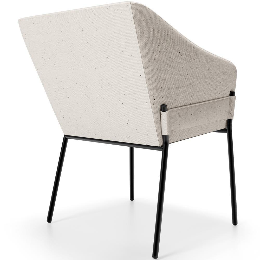 Kit 2 Cadeiras Para Sala De Jantar Estar Living Olívia L02 Linho Cru - Lyam Decor - 4